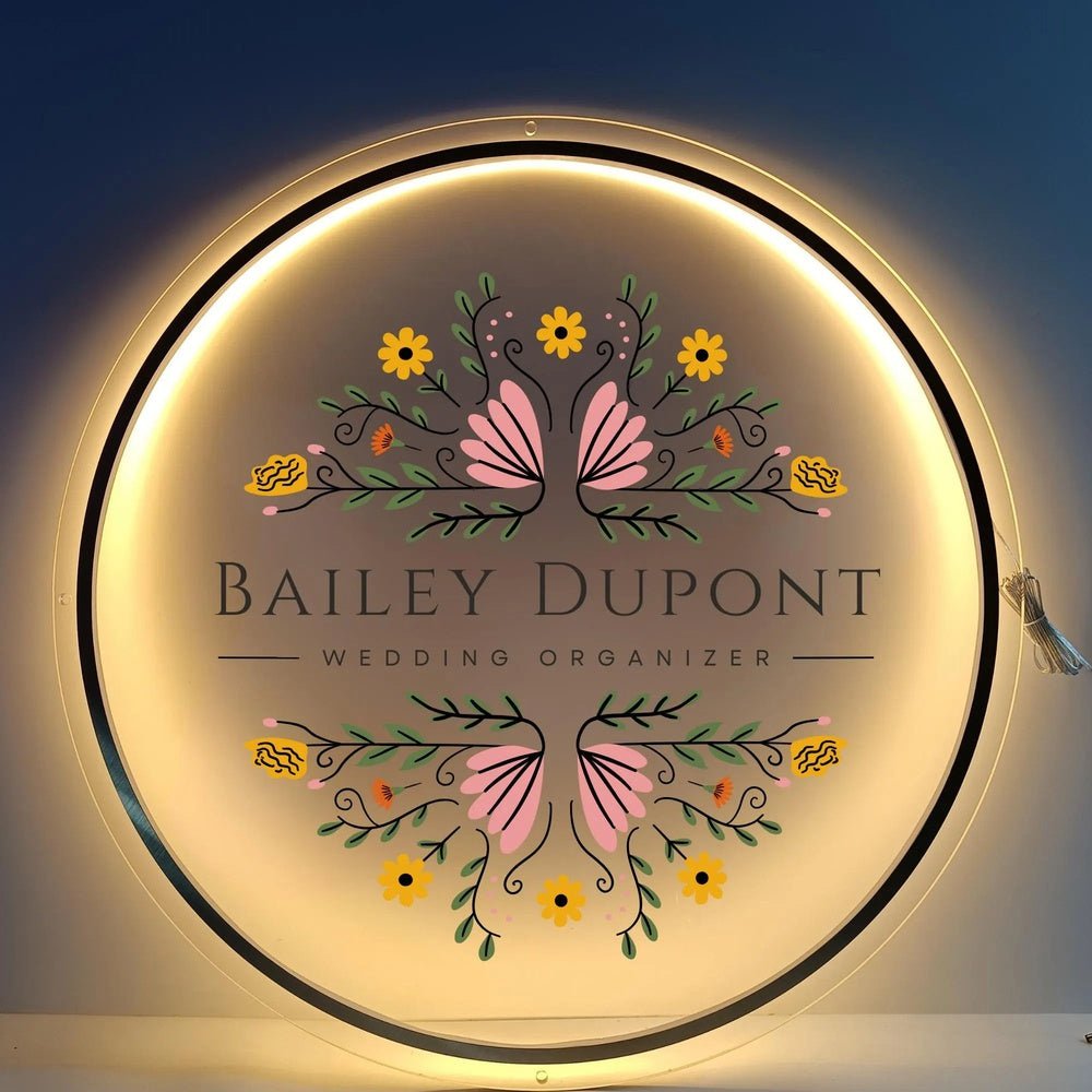 Bailey Dupont Acrylic Business Logo Sign - Shineneon