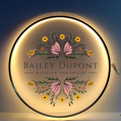 Bailey Dupont Acrylic Business Logo Sign - Shineneon