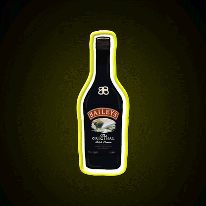 Baileys Cocktail Bar Decor Led Neon Sign Rgb Color - Custom LED neon sign front view