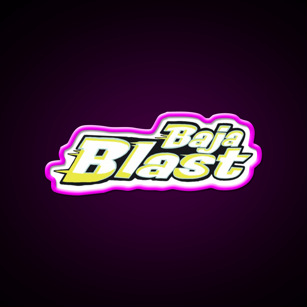 Baja Blast Fast Food Led Neon Sign For Burger Place Rgb Color - Shineneon