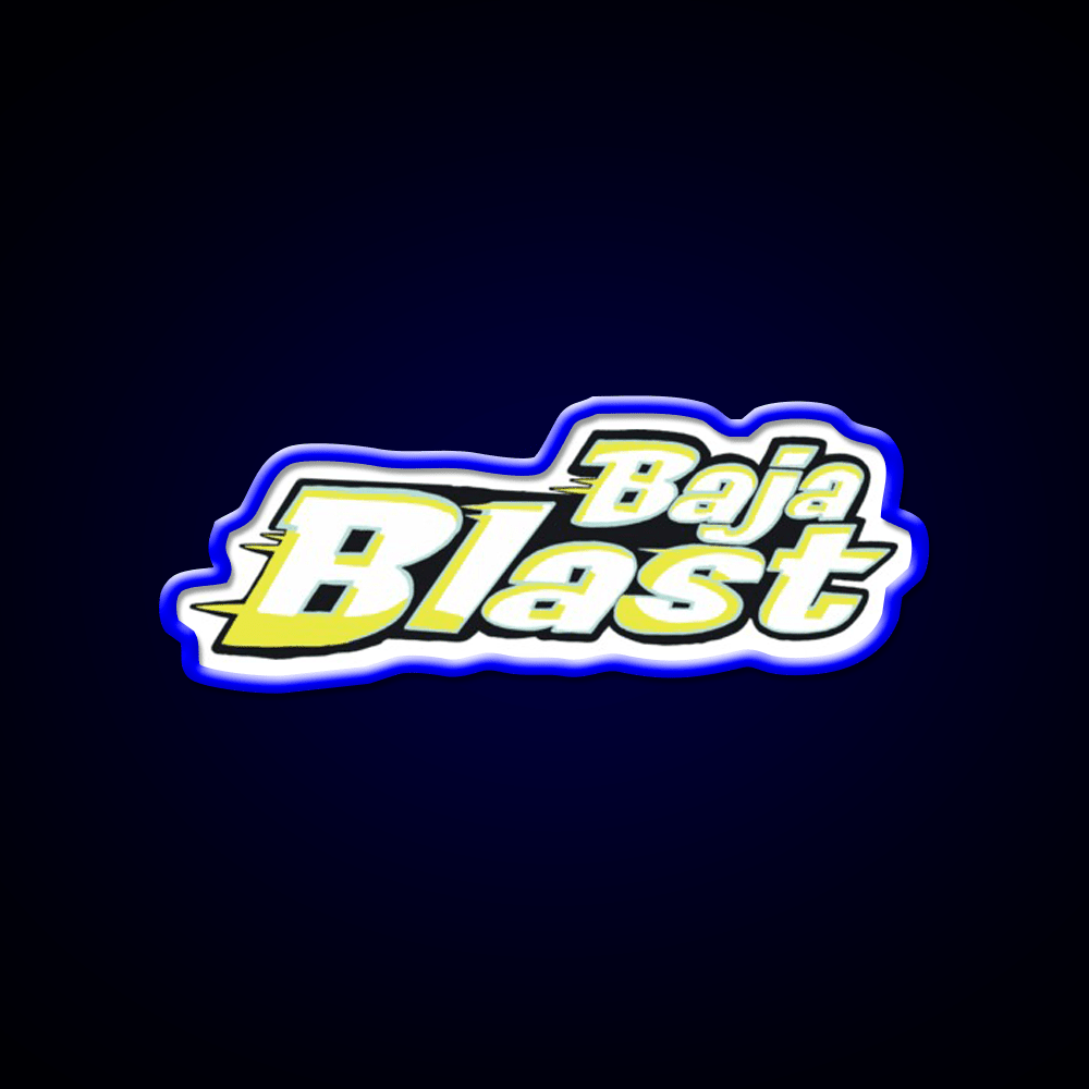 Baja Blast Fast Food Led Neon Sign For Burger Place Rgb Color - Shineneon