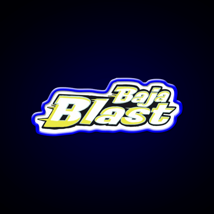 Baja Blast Fast Food Led Neon Sign For Burger Place Rgb Color - Shineneon