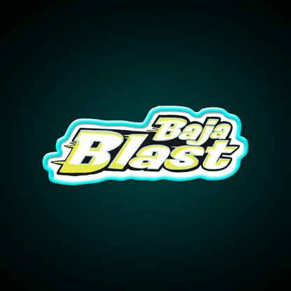 Baja Blast Fast Food Led Neon Sign For Burger Place Rgb Color - Shineneon