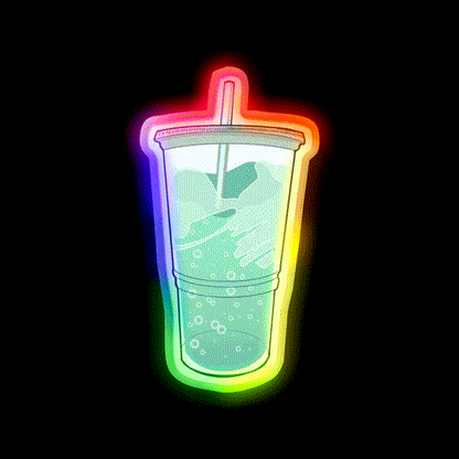 Baja Blast Fast Food Led Neon Sign For Burger Place Wall Art Rgb Color - LED neon sign close-up detail