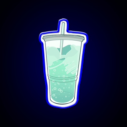 Baja Blast Fast Food Led Neon Sign For Burger Place Wall Art Rgb Color - Shineneon