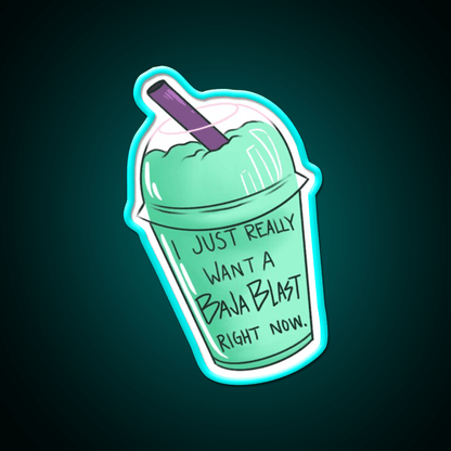 Baja Blast Freeze Fast Food Led Neon Sign For Burger Place Rgb Color - Shineneon