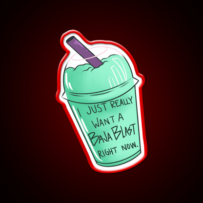 Baja Blast Freeze Fast Food Led Neon Sign For Burger Place Rgb Color - Shineneon