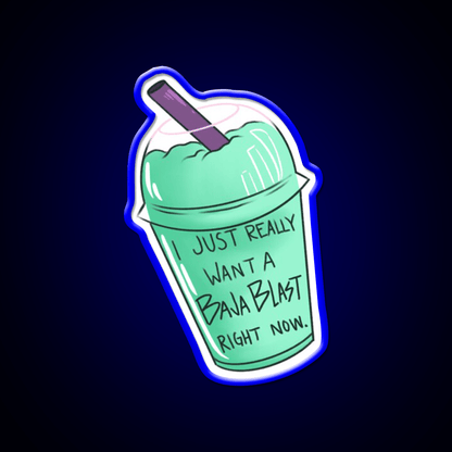 Baja Blast Freeze Fast Food Led Neon Sign For Burger Place Rgb Color - Shineneon