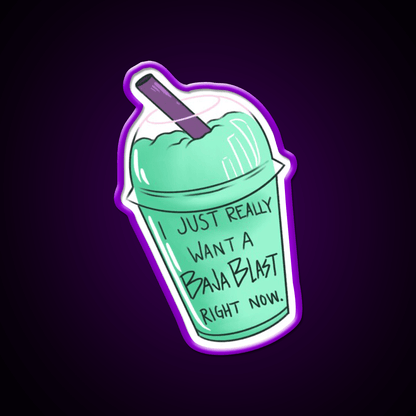 Baja Blast Freeze Fast Food Led Neon Sign For Burger Place Rgb Color - Shineneon