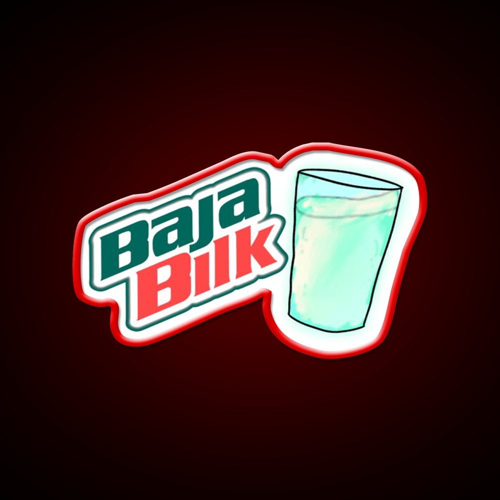 Baja Blast Milk Fast Food Led Neon Sign For Burger Place Rgb Color - Shineneon
