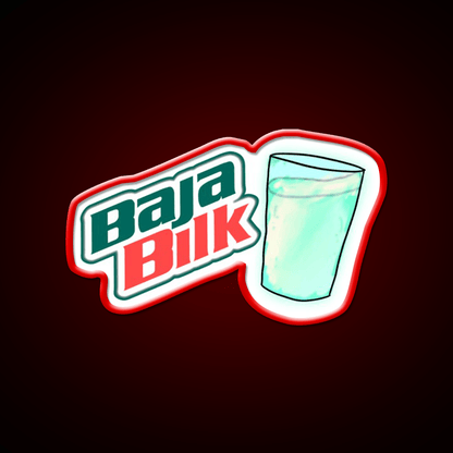 Baja Blast Milk Fast Food Led Neon Sign For Burger Place Rgb Color - Shineneon