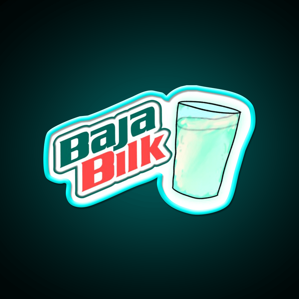 Baja Blast Milk Fast Food Led Neon Sign For Burger Place Rgb Color - Shineneon