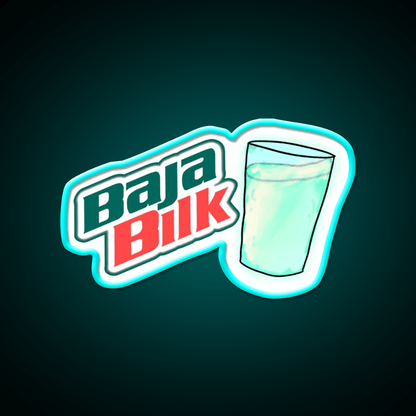 Baja Blast Milk Fast Food Led Neon Sign For Burger Place Rgb Color - Shineneon