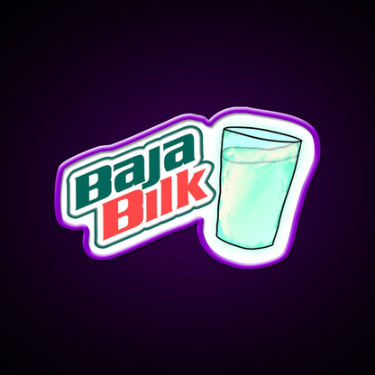 Baja Blast Milk Fast Food Led Neon Sign For Burger Place Rgb Color - Shineneon