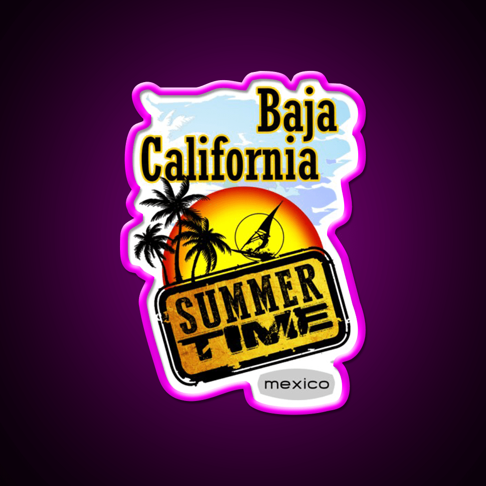 Baja California Mexico Party Drink Tequila Led Neon Sign Rgb Color - Shineneon