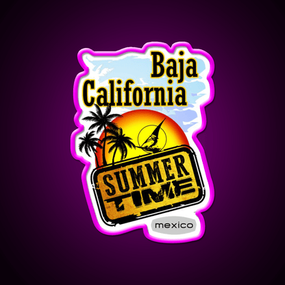 Baja California Mexico Party Drink Tequila Led Neon Sign Rgb Color - Shineneon