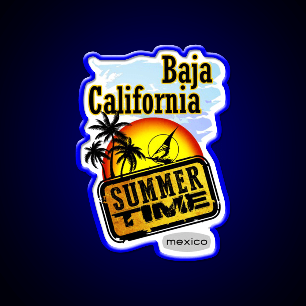 Baja California Mexico Party Drink Tequila Led Neon Sign Rgb Color - Shineneon