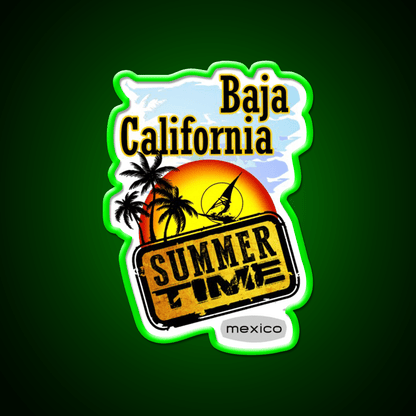 Baja California Mexico Party Drink Tequila Led Neon Sign Rgb Color - Shineneon