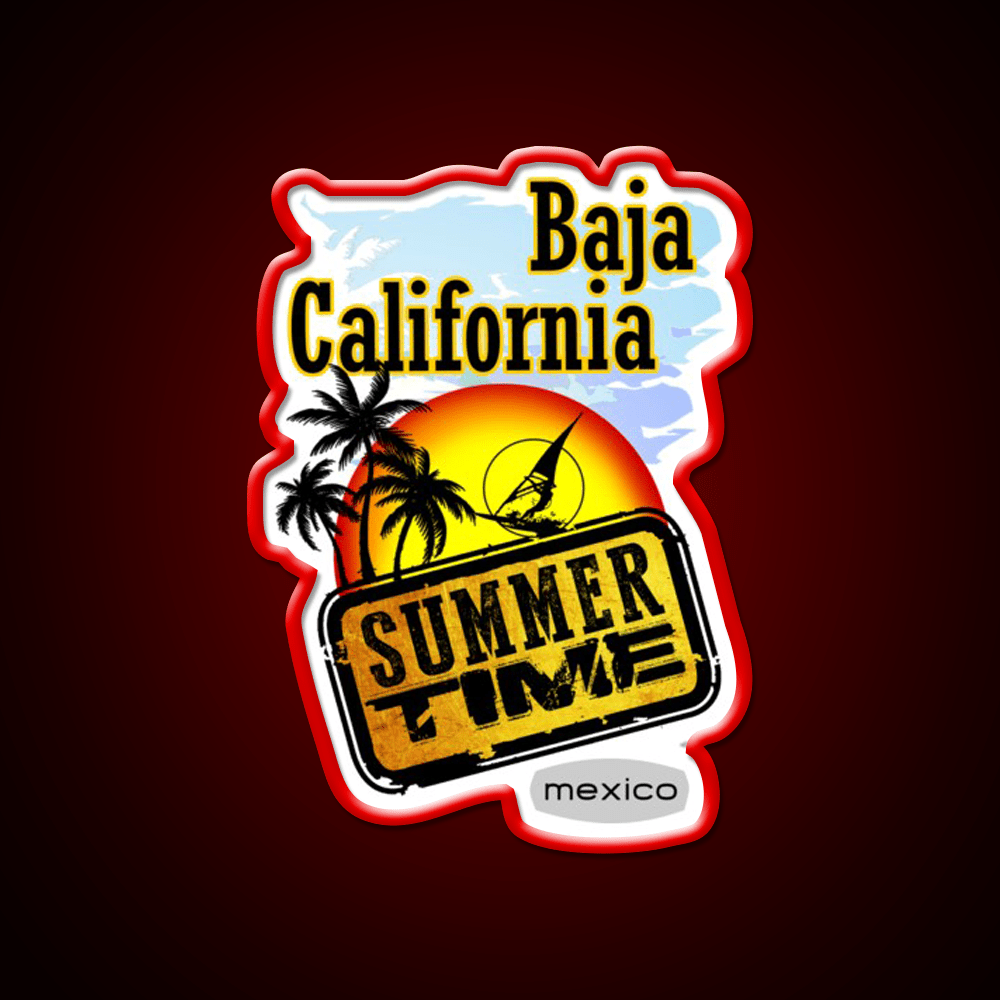 Baja California Mexico Party Drink Tequila Led Neon Sign Rgb Color - Shineneon