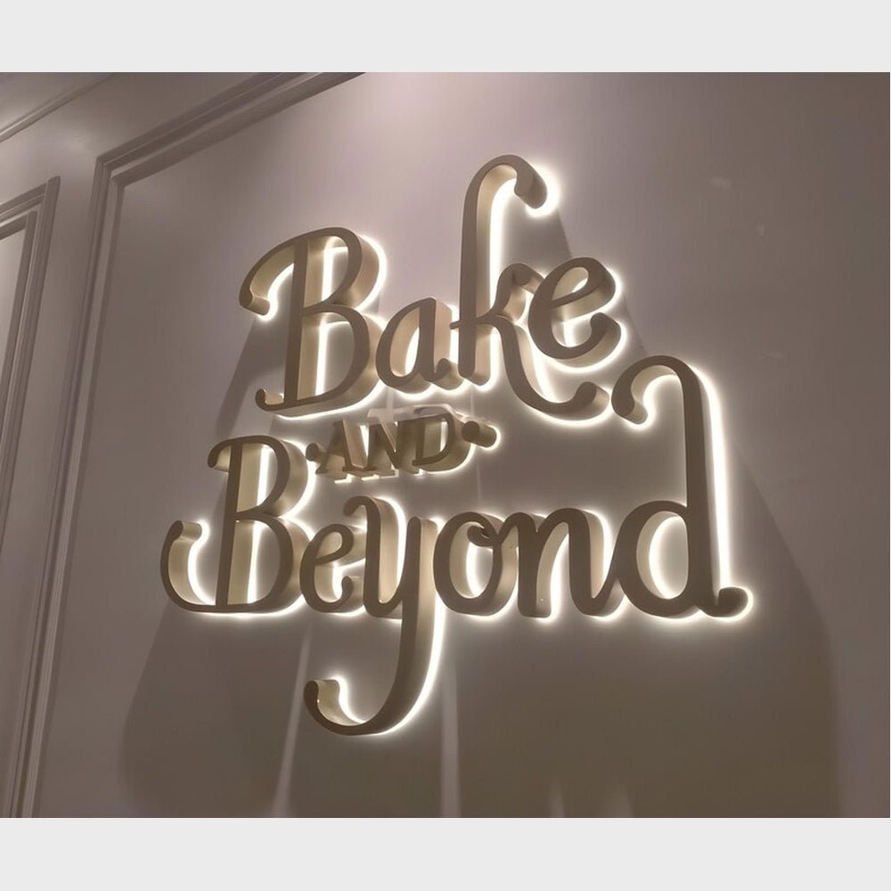 Bake And Beyond 3D Backlit Channel Letters Led Light Sign - Shineneon
