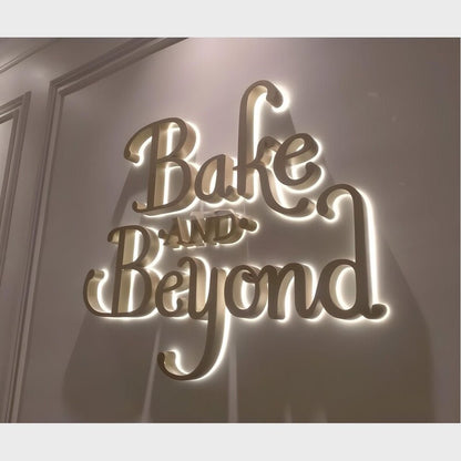 Bake And Beyond 3D Backlit Channel Letters Led Light Sign - Shineneon