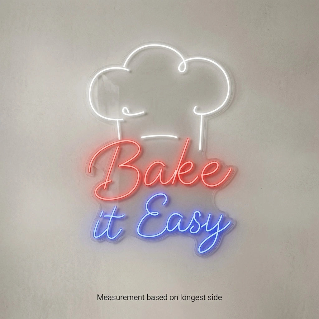 Bake It Easy Wall Decor LED Neon Sign - 04 Size Image