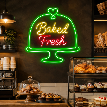 Baked Fresh LED Neon Sign - 02 High-Converting Product Image