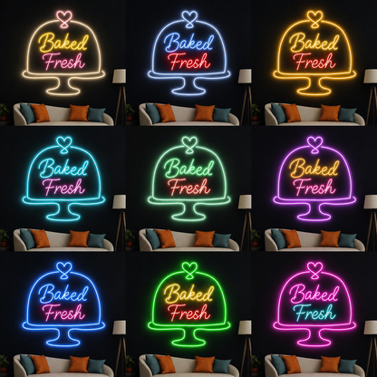 Baked Fresh LED Neon Sign - 05 Color Grid