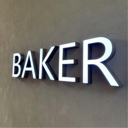 Baker Spice 3D Frontlit Channel Letters Led Light Sign