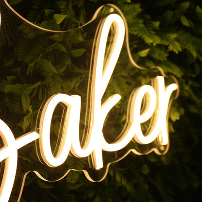 Baker Yellow Led Neon Sign - Shineneon