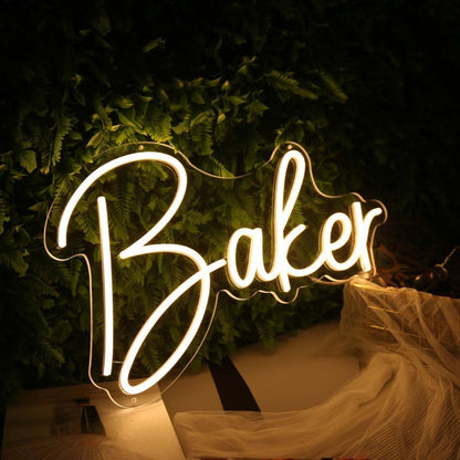 Baker Yellow Led Neon Sign - Shineneon
