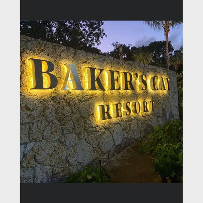 Bakers Cay Resort 3D Backlit Channel Letters Led Light Sign - Shineneon