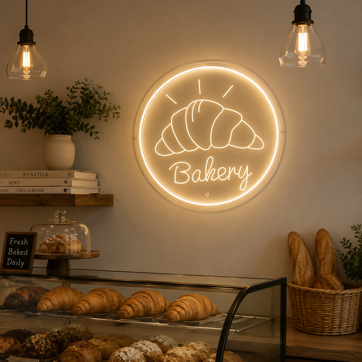 Bakery LED Neon Sign Wall Art - 03 Real Lifestyle Scene