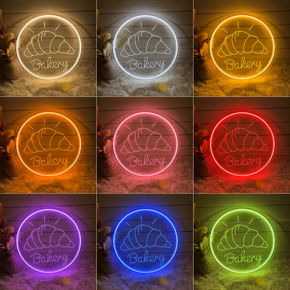 Bakery LED Neon Sign Wall Art - 05 Color Grid