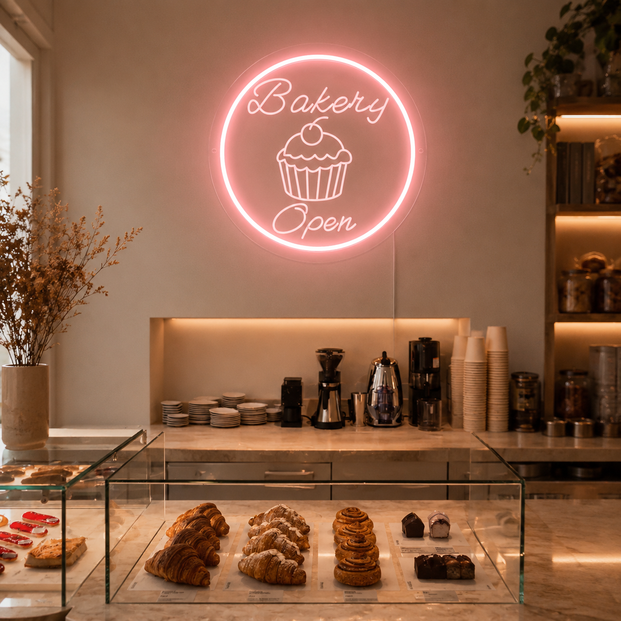 Bakery Open LED Neon Sign - 02 High-Converting Product Image