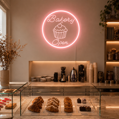 Bakery Open LED Neon Sign - 02 High-Converting Product Image