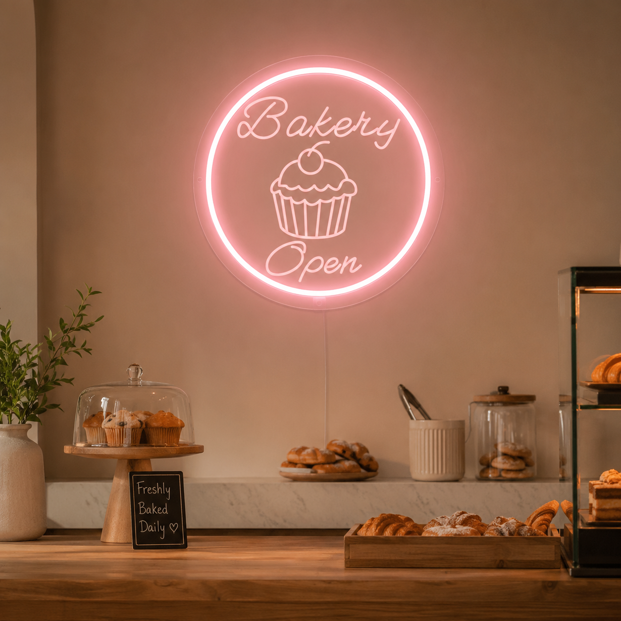 Bakery Open LED Neon Sign Wall Neon Sign - 01 Original Product Image