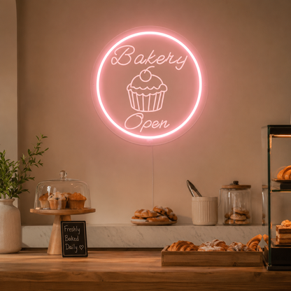 Bakery Open LED Neon Sign Wall Neon Sign - 01 Original Product Image