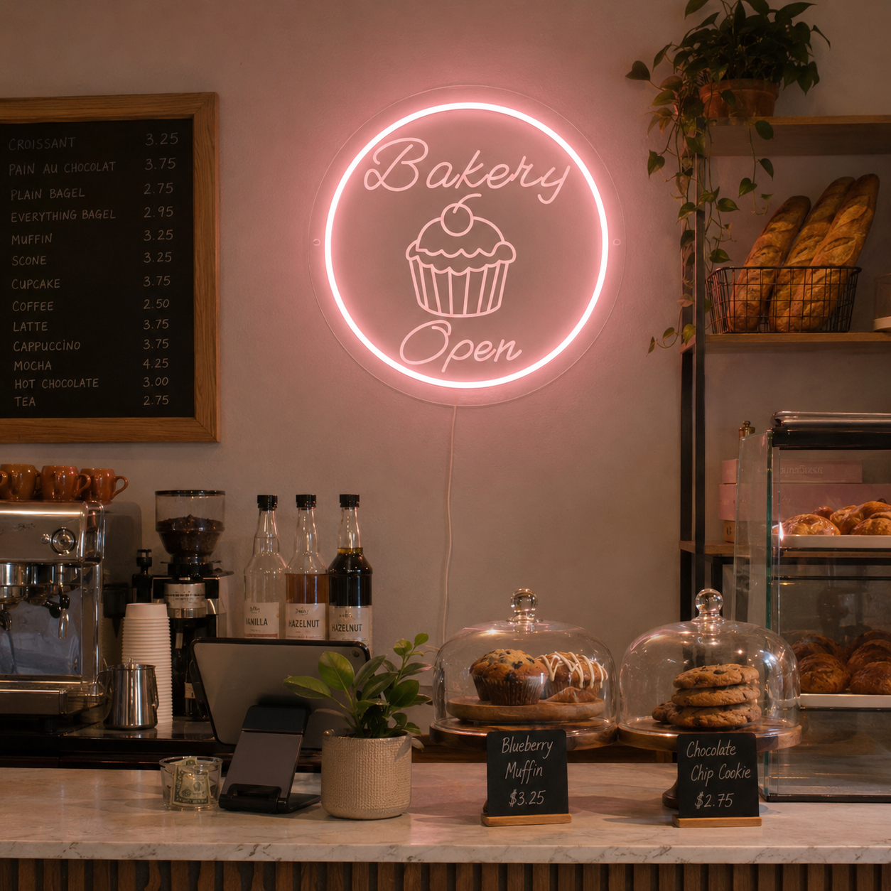 Bakery Open LED Neon Sign Wall Neon Sign - 03 Real Lifestyle Scene