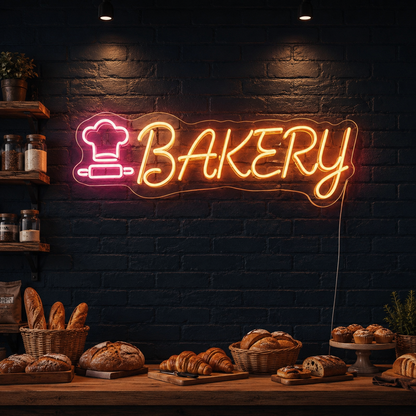 Bakery Wall Art LED Neon Sign - 01 Original Product Image