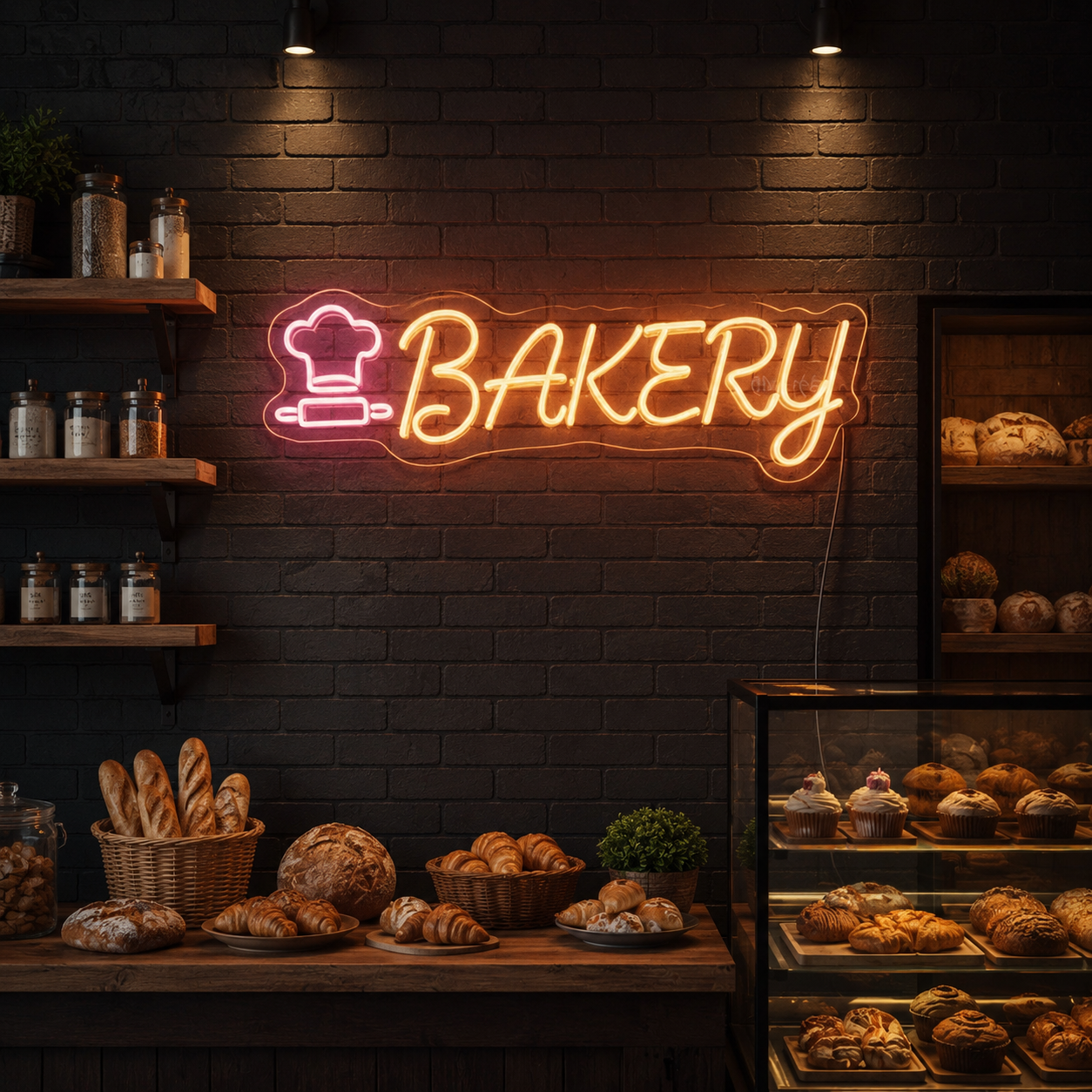 Bakery Wall Art LED Neon Sign - 02 High-Converting Product Image