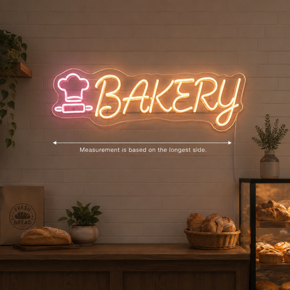 Bakery Wall Art LED Neon Sign - 04 Size Image