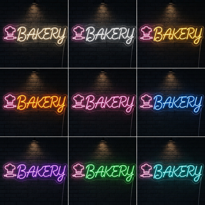 Bakery Wall Art LED Neon Sign - 05 Color Grid