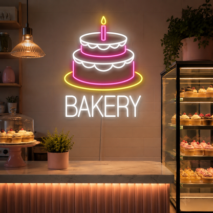 Bakery Wall Decor LED Neon Sign - 03 Real Lifestyle Scene