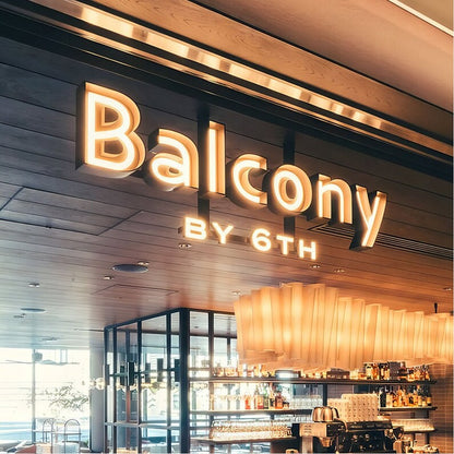 Balcony 3D Frontlit Channel Letters Led Light Sign