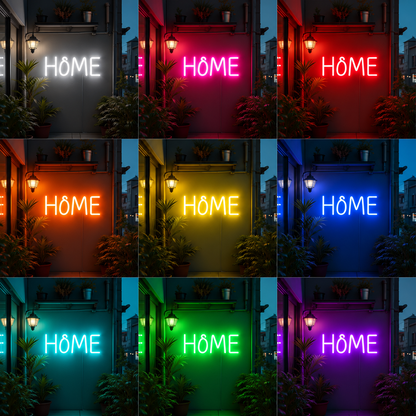 Balcony Lighting Wall Decor LED Neon Sign color grid