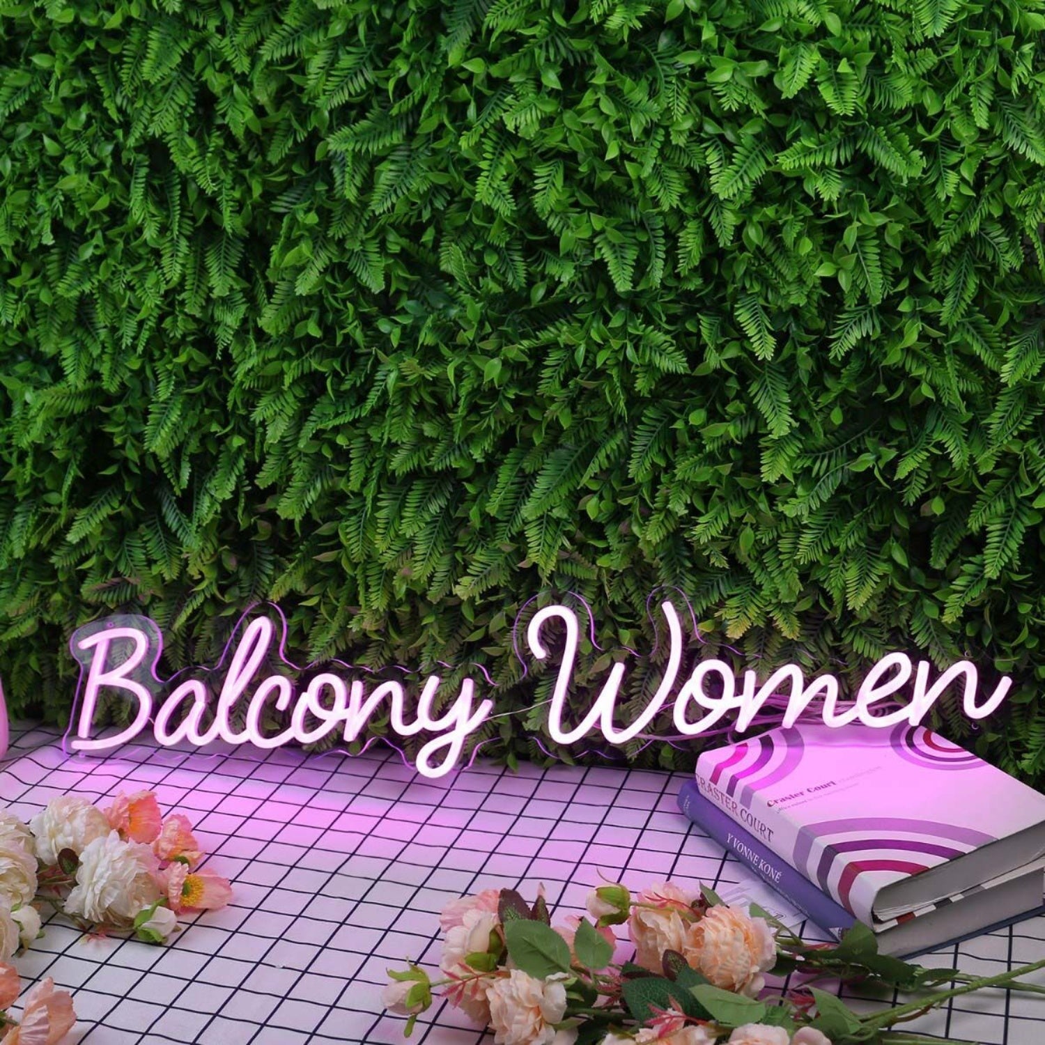 Balcony Women Purple Led Neon Sign - Shineneon