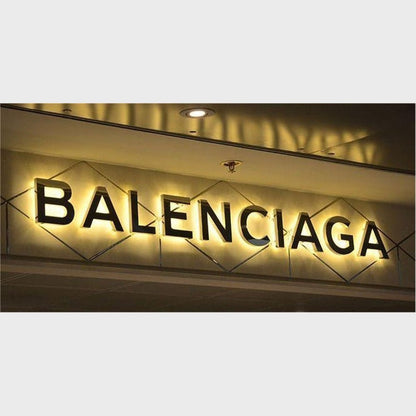 Balenciaga 3D Backlit Channel Letters Led Light Sign - Shineneon