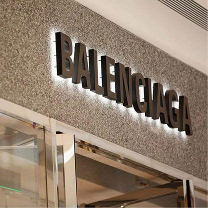 Balenclaga 3D Backlit Channel Letters Led Light Sign - Shineneon