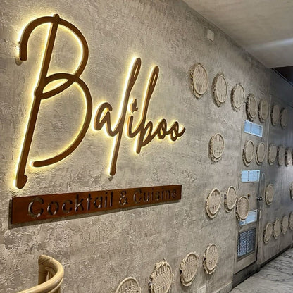 Baliboo 3D Backlit Channel Letters Led Light Sign - Shineneon